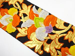 アンティーク　唐花模様織り出し袋帯（着用可）